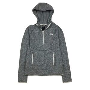 The North Face Gorpcore Hoodie Size S Grey Heather Quarter-Zip Fleece
